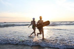 Surfing in Cornwall beaches