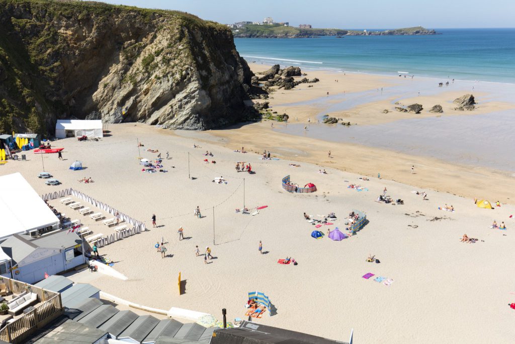 Lusty Glaze Beach in Newquay Cornwall