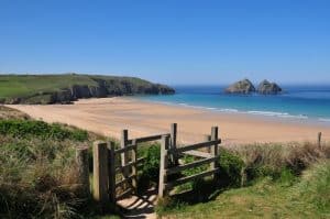 Holywell Bay Beach